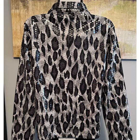 Erin by Erin London  Animal Print Jacket, size PM - Picture 7 of 12